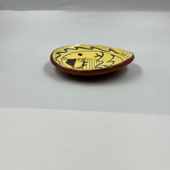 Red Oaks Pam Armbrust Redware Pottery 5 Inch Decorative Plate Noah's Ark - Picture 2 of 10